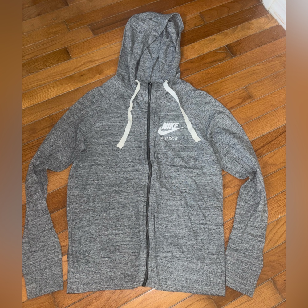 Nike Heather Gray Full-Zip Hoodie